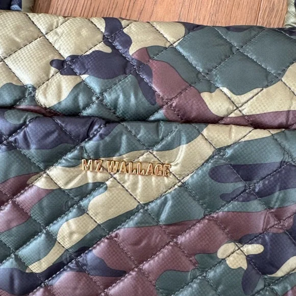 MZ Wallace Green Camouflage Jim Quilted Bag - Picture 4 of 7